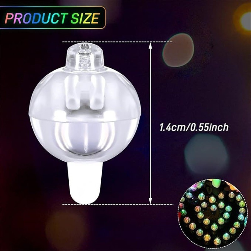 10Pcs Mini LED Round Balloon Lights / Colorful Round Tiny Lamps ...