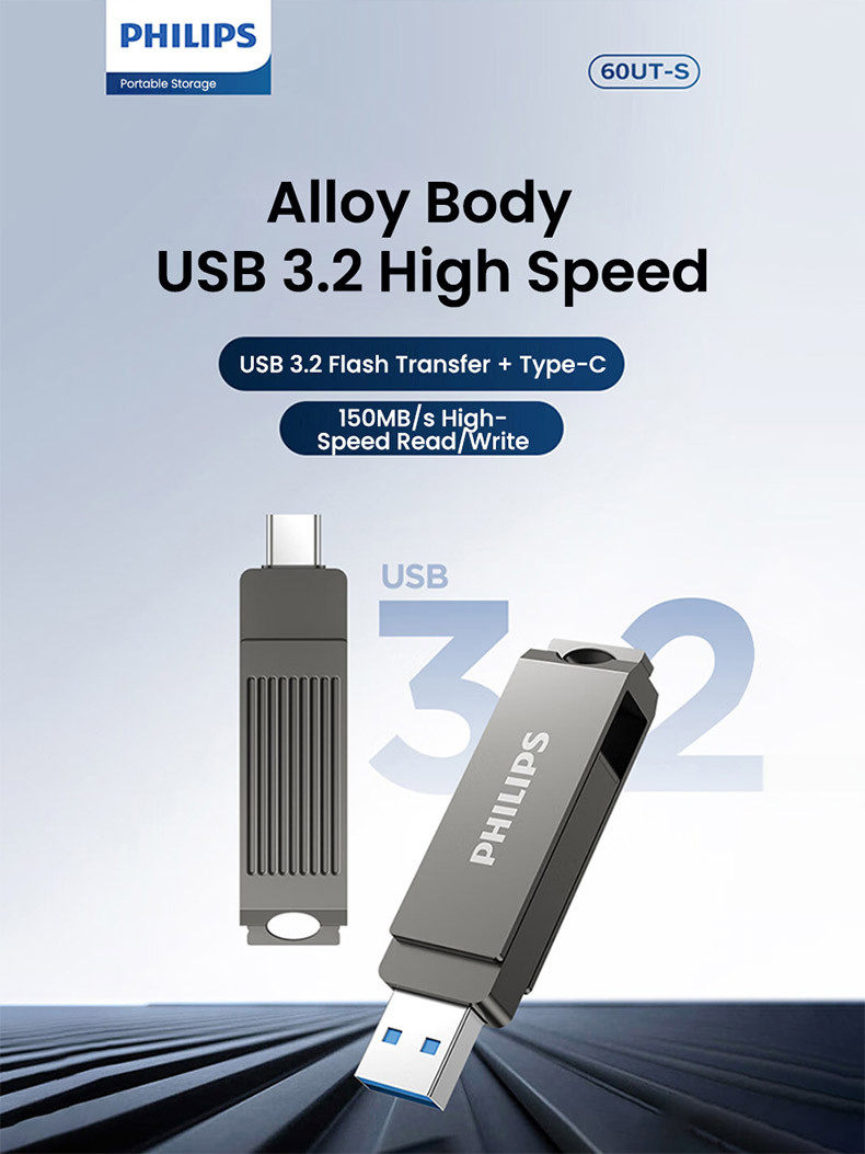 PHILIPS USB3.2/TYPEC Dual Interface Flash Drive Shopee Philippines