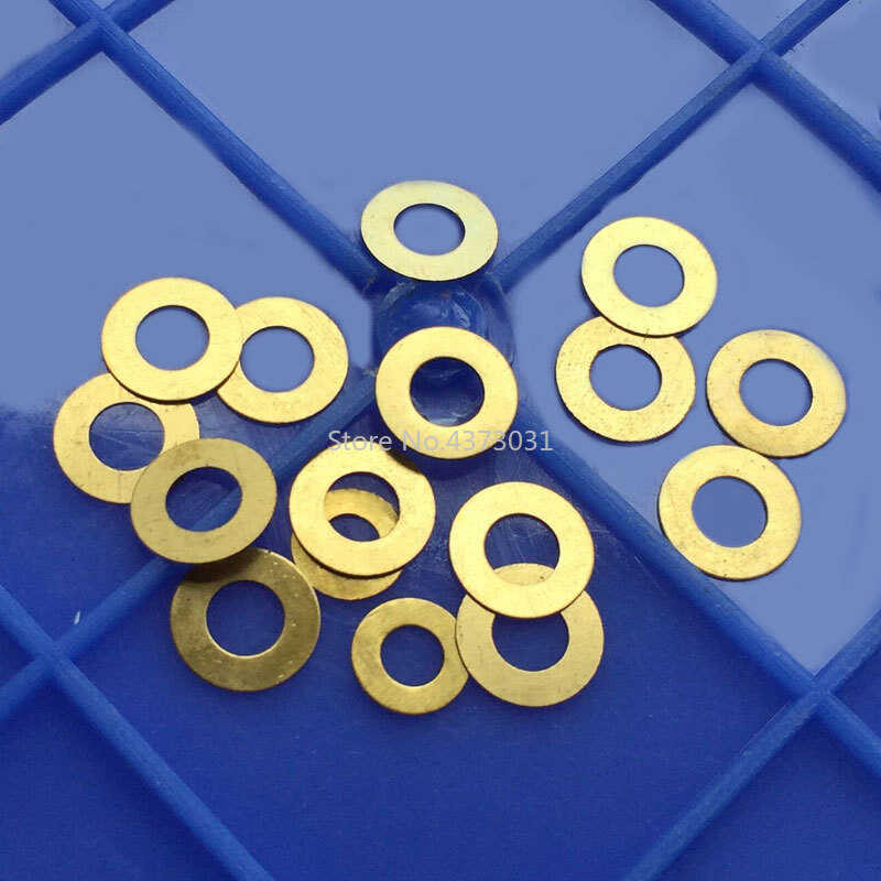 10Pcs 5Ed DIY Knife Washers Knives Screws Brass Folding Knife
