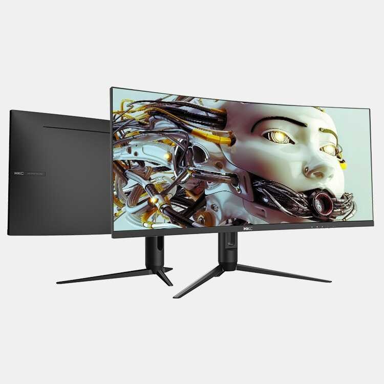 HKC TG34C3U 34-inch 144HZ Curved Gaming Monitor, Near 4K HD Narrow ...