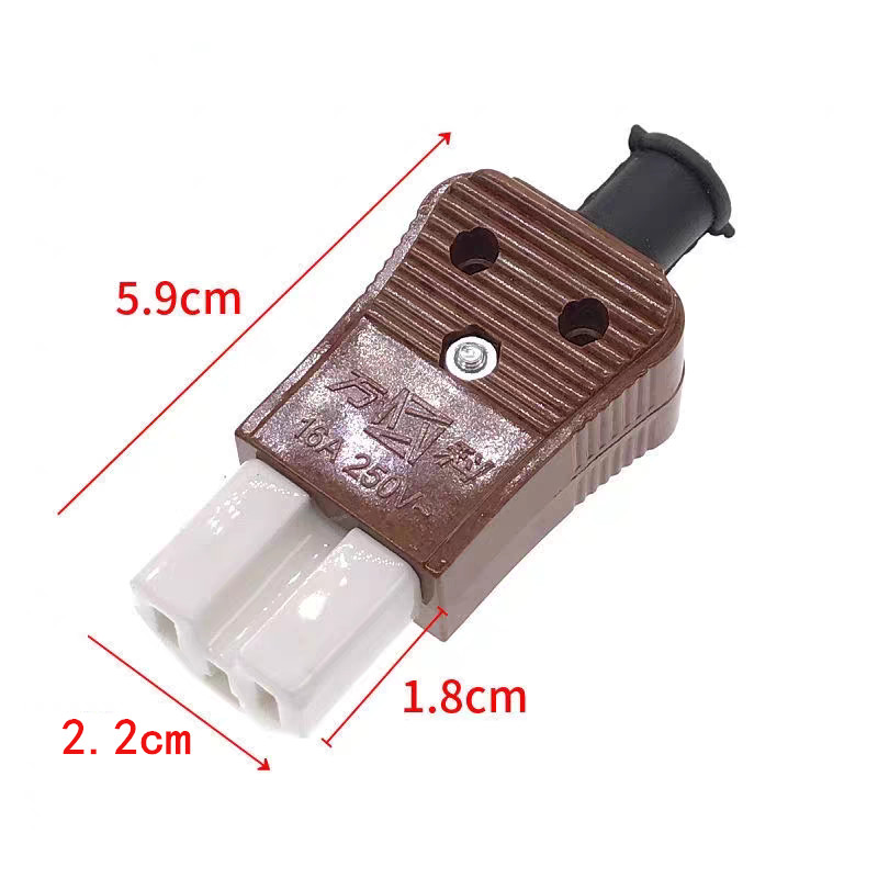 ♞16A Rice Cooker Three-Hole Plug Electric Wok Product Font Ceramic Plug ...