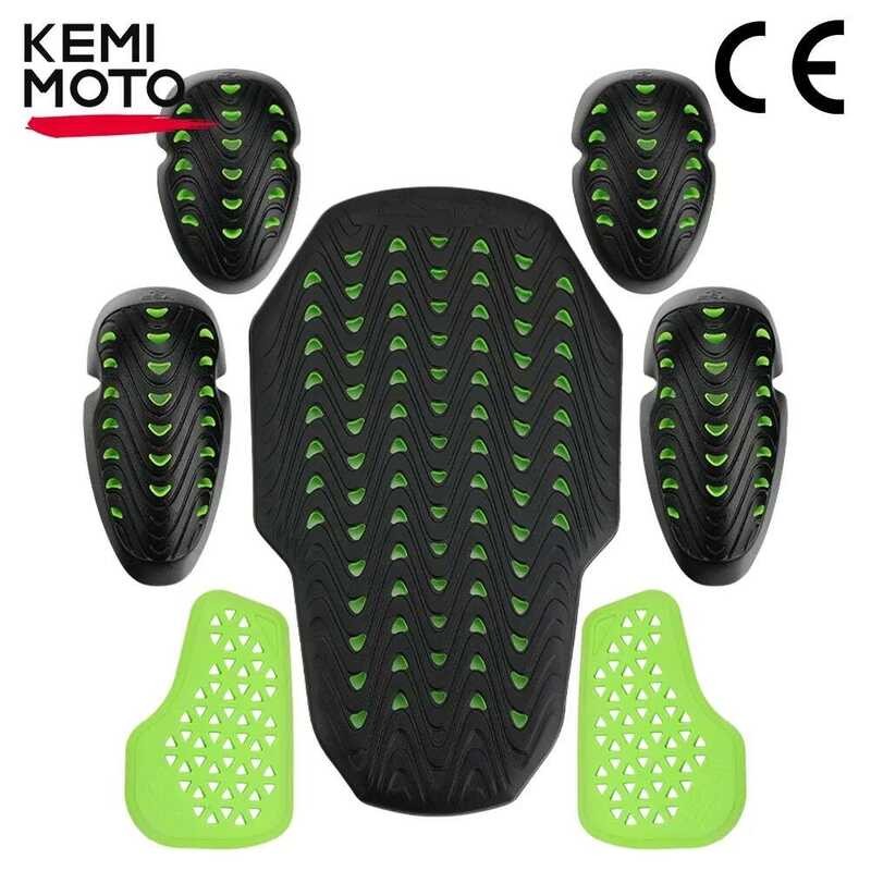 Protective CE Guards 7Pcs Set Motorcycle Riding Build-In Jackets Back ...