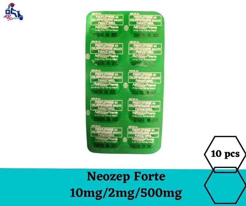 Neozep Forte 10Mg/2Mg/500Mg 10'S C34 9B | Shopee Philippines