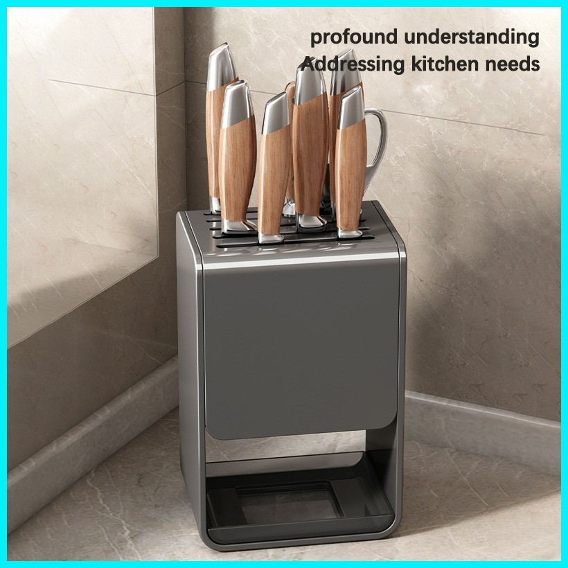 Knife organizer rack kitchen Stainless steel Drainage Knife holder Wall ...