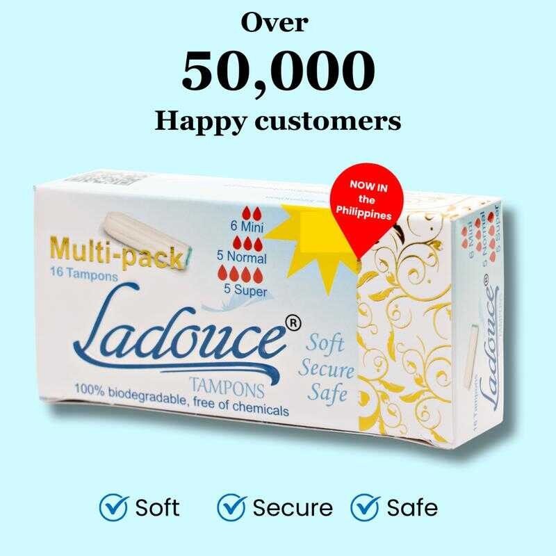 Ladouce Tampons Multi Pack | 16Pcs No Leaks Or Rashes Period Comfort ...