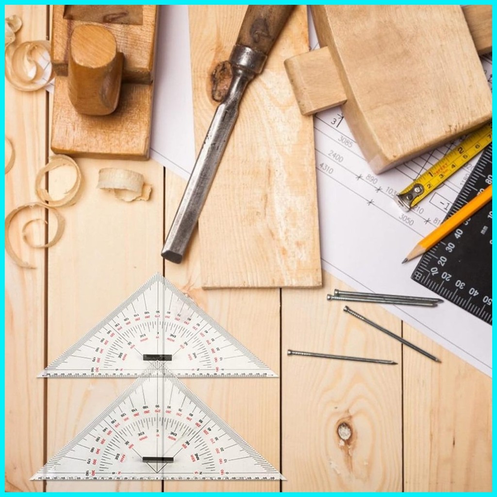 300MM Chart Drawing Triangle Ruler for Ship Drawing Nautical Protractor ...