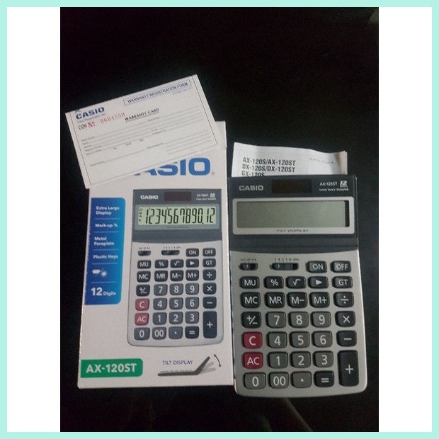 CASIO AX120ST AX-120ST 120ST CALCULATOR | Shopee Philippines