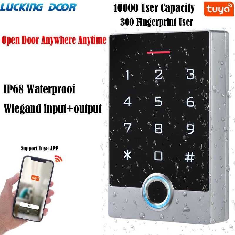 WIFI Tuya APP Keyless Door Lock Waterproof Fingerprint Access Control ...