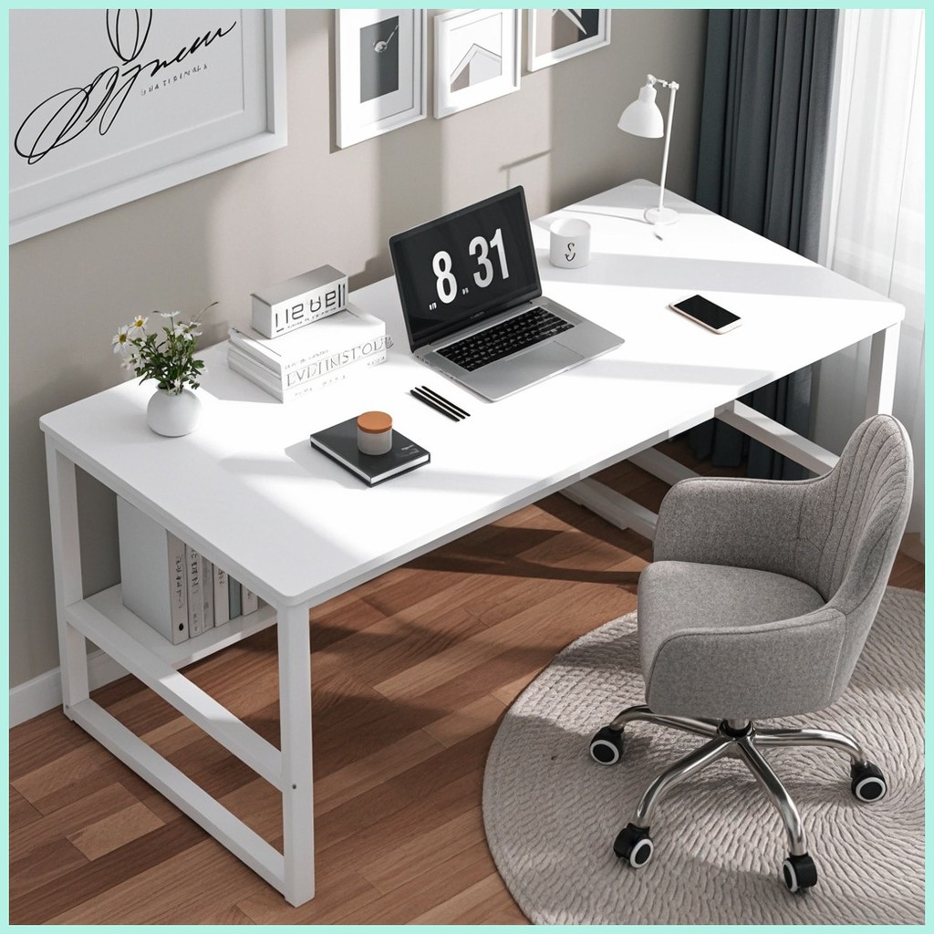 JGG Computer Desk Desktop Home Desk Office Long Table Student Writing ...