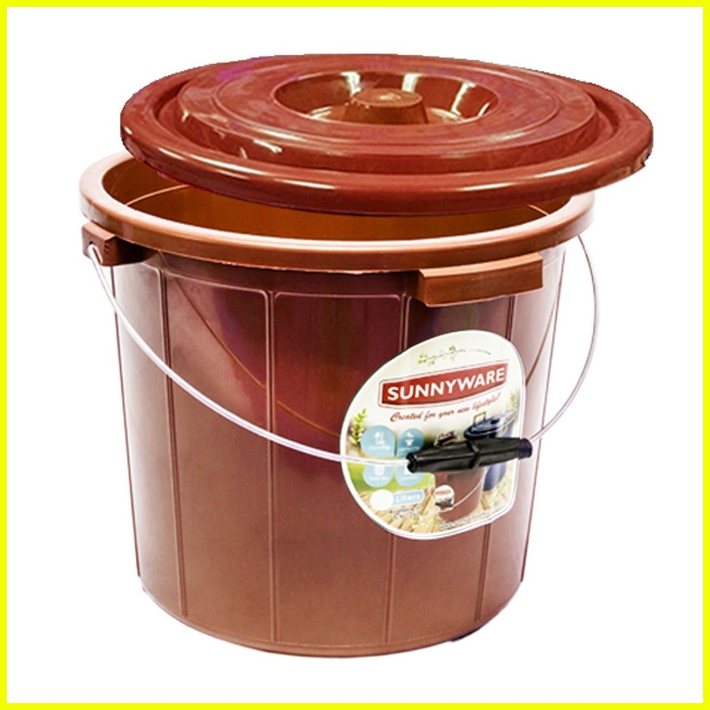 ☢ ╚ Sunnyware 96175 20 Liter (5 Gal) Pail with cover Ordinary Shopee