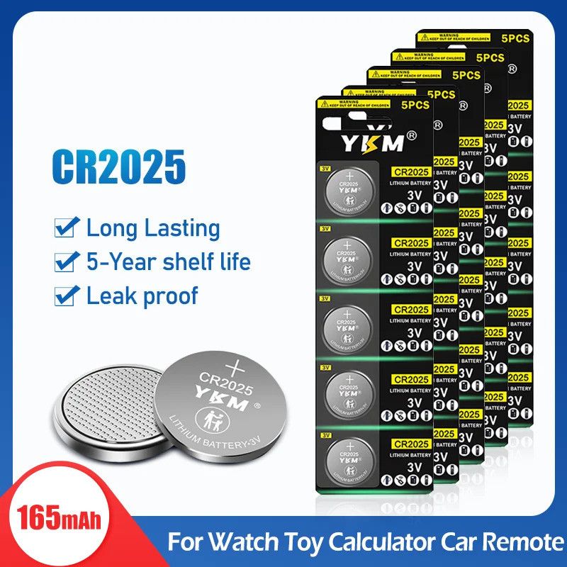 50-200Pcs Cr2025 2D 3V Lithium Dl2025 Br2025 Lm2025 CR 2025 Button ...