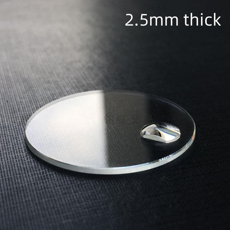 2.5Mm Thick Date Window Watch Glass Round Flat Mineral Timepiece ...
