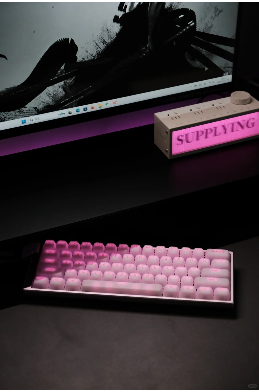 Nogi Silicone Pink Keycaps Cherry Profile 113 Keys PC Keycap Set MX ...