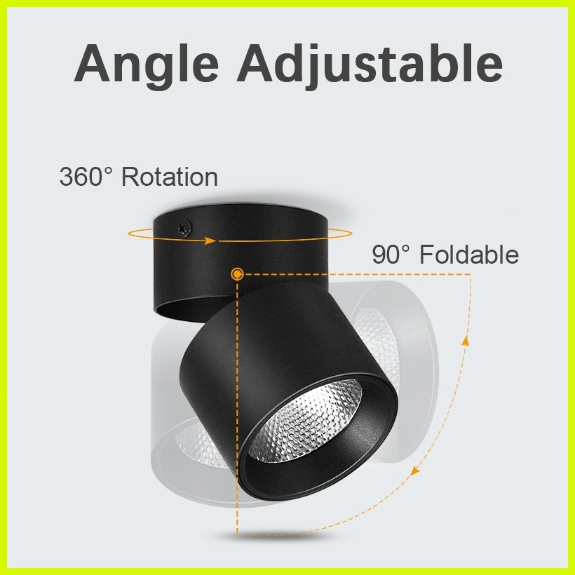 Tri Color Downlight Ceiling Light Foldable Spot Light 7W 10W 15W Led ...