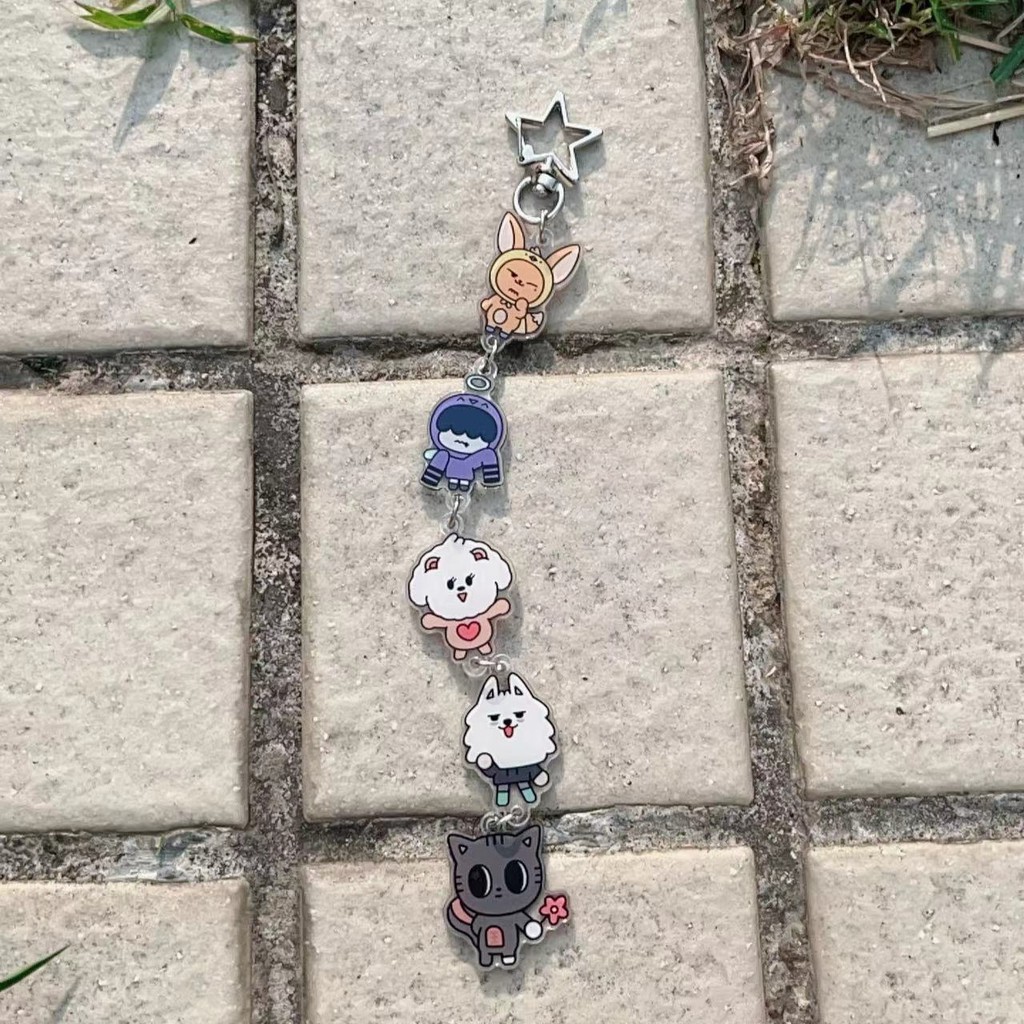 Kpop Idol BABYMONSTER RIIZE ITZY GIDLE ZB1 Acrylic Charm Keychain Cute ...