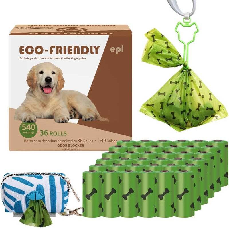 Generic Dog Poop (540 Count36 Rolls). Lemon Scented, Cornstarch, Leak