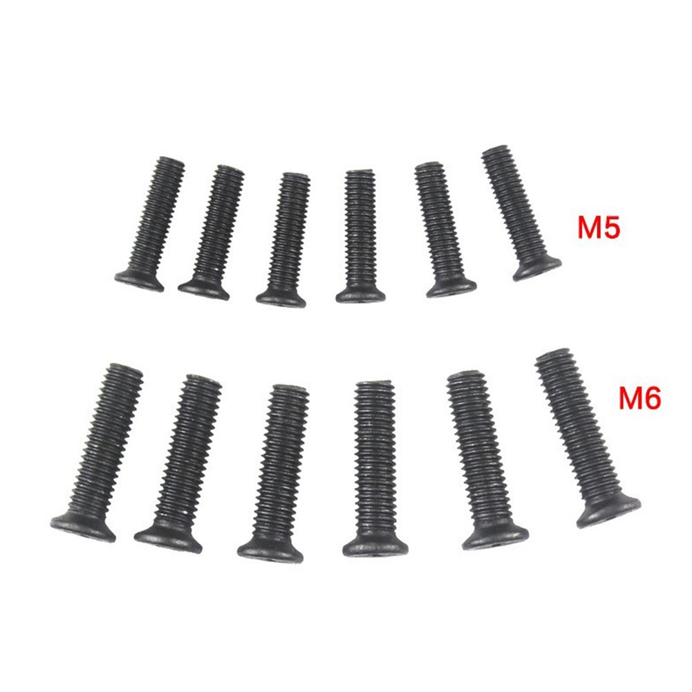 [ESYSPH] 6Pcs Fixing Screw M5/M6 22mm Left Hand Thread for UNF Drill