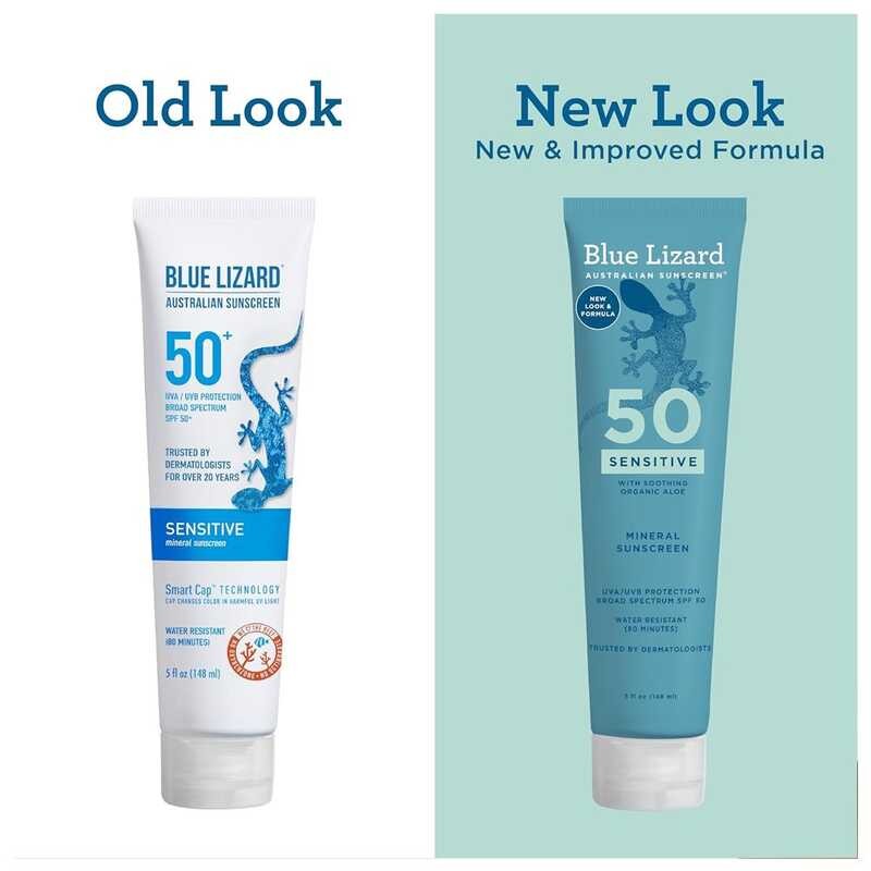 LIZARD BLUE Sensitive Mineral Sunscreen Spf50+ / Spf30+ + / + | Shopee ...