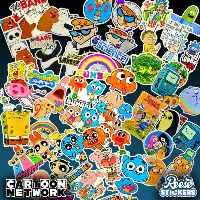 Cartoon Network Waterproof Aquaflask Hydroflask Stickers | Shopee ...