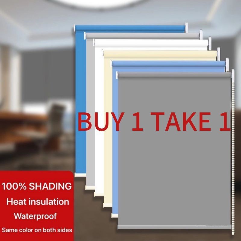 NEW Buy 1 Take 1 Korean Blinds 100% Blackout Windows Venetians Duo ...