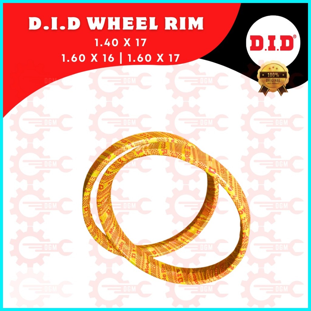 DID Wheel Rim Steel 1.40x17 / 1.60x16 / 1.60x17 | Heavy-Duty & Trusted ...