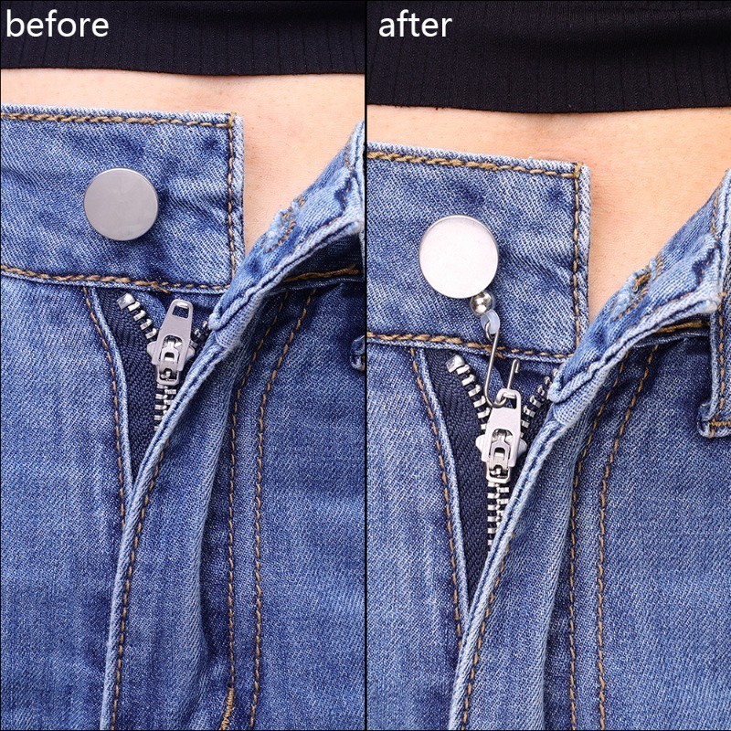 5Pcs Durable Silicone Metal Zipper Holders - Invisible Pants Zipper Non ...