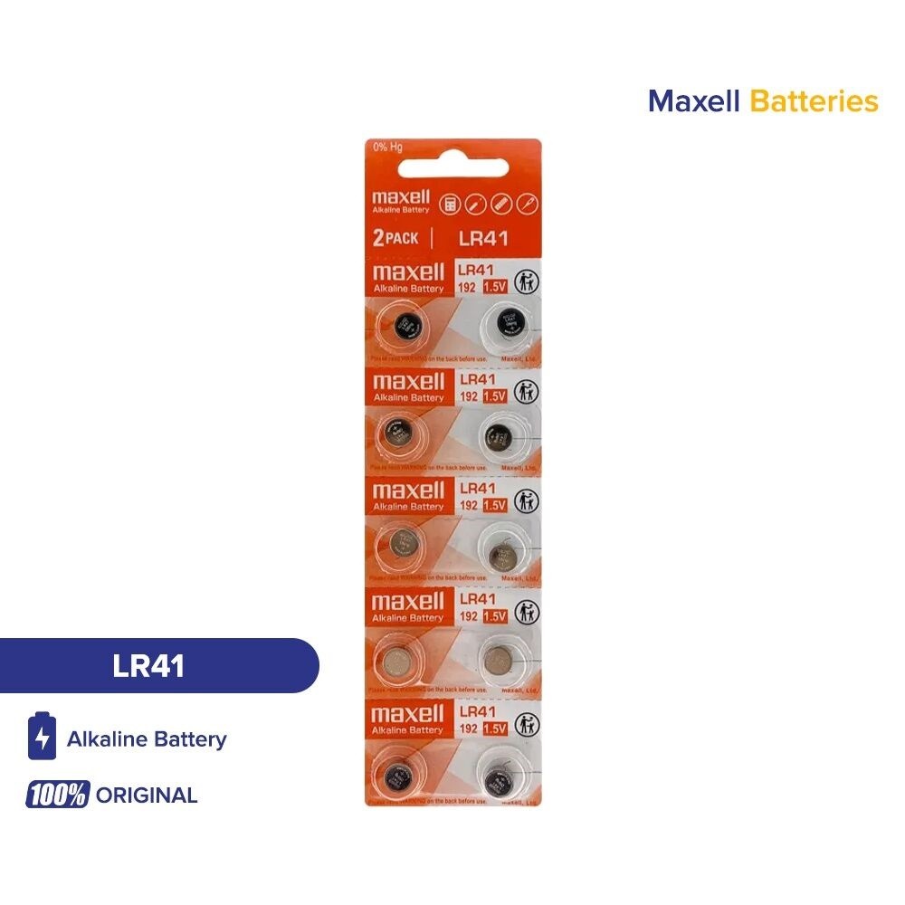 Maxell Alkaline Battery LR44 Pack of 10 | Shopee Philippines