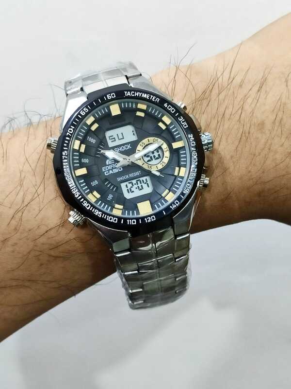 Edifice New G Shock Stainless Steel Dual Time Original Navy U.S Grade Japan Movement Sports Watch r Shopee Philippines
