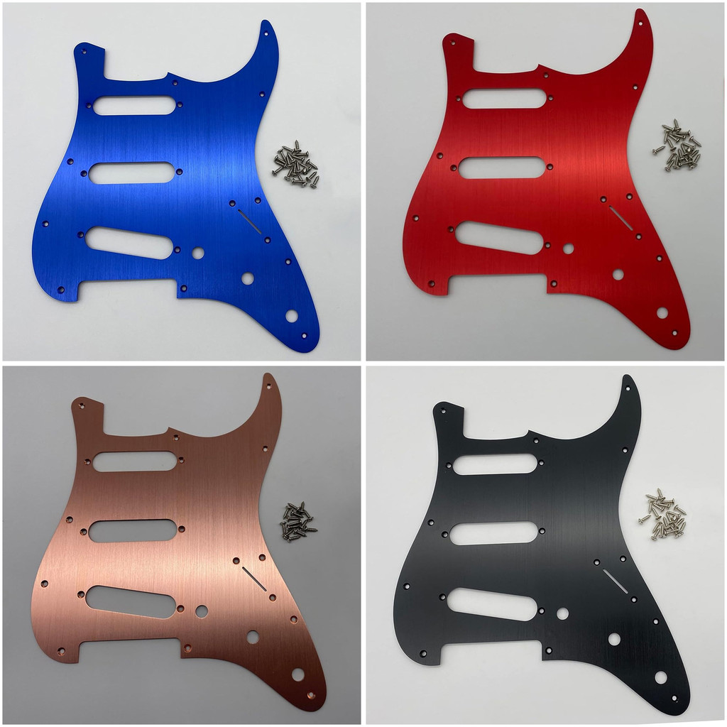 KAISH Anodized Aluminum Pickguard For American/Mexican Fender Strat SSS – Modern Style
