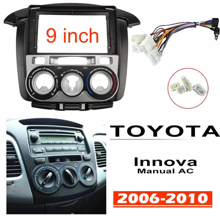 Stereo Car 2Din Panel Facia For TOYOTA Innova 2006-2020 9 Inch Android ...