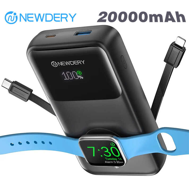 NEWDERY 20000Mah Power Bank PD 20W Fast Charging For Apple Watch Series
