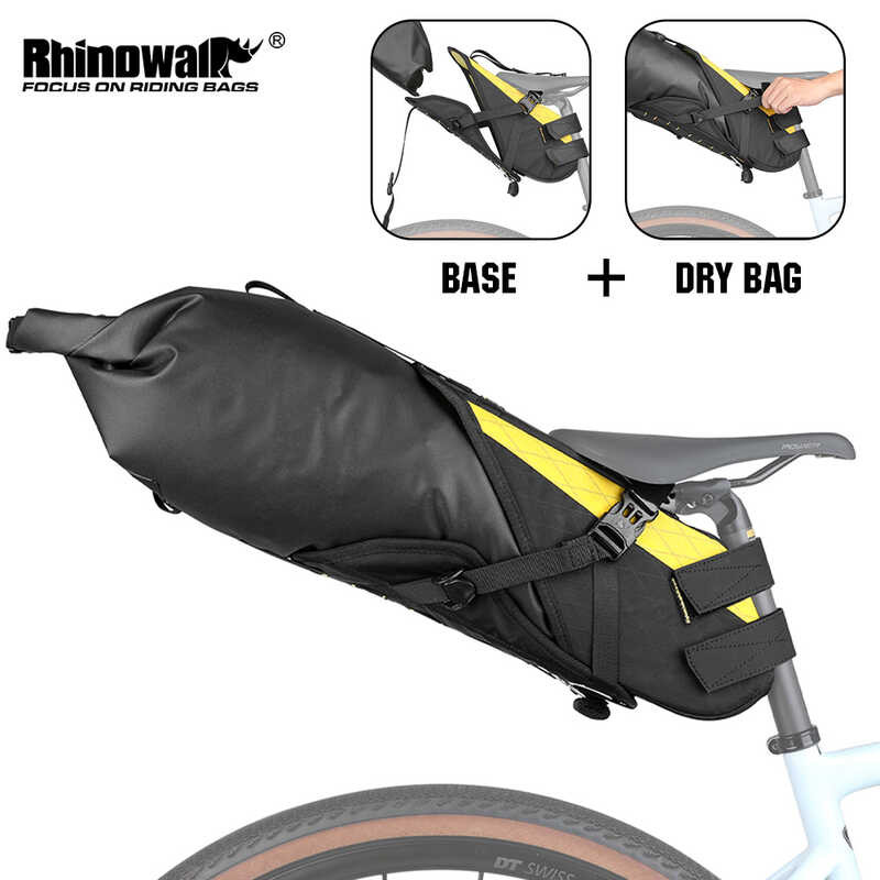 Saddle Bag Rhinowalk Bike Bicycle Seat Pannier 14L Waterproof