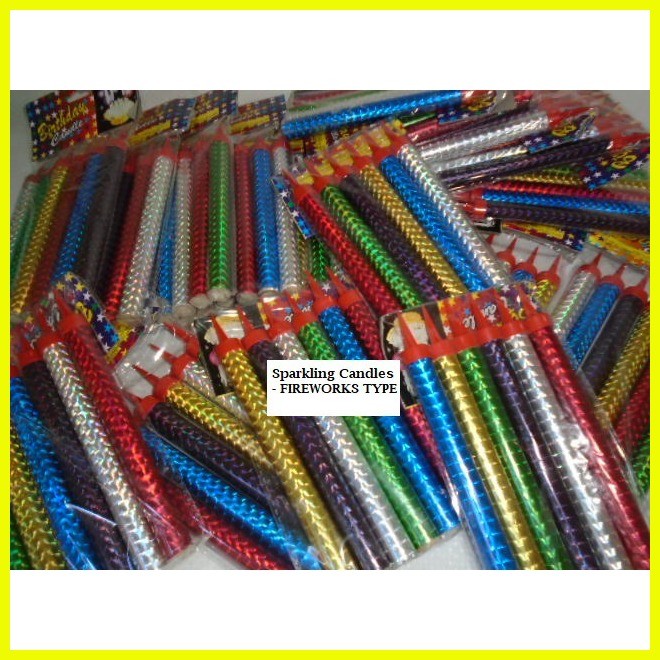 ♂ ﹊ Sparkling Candles FIREWORKS TYPE Assorted colors Shopee Philippines