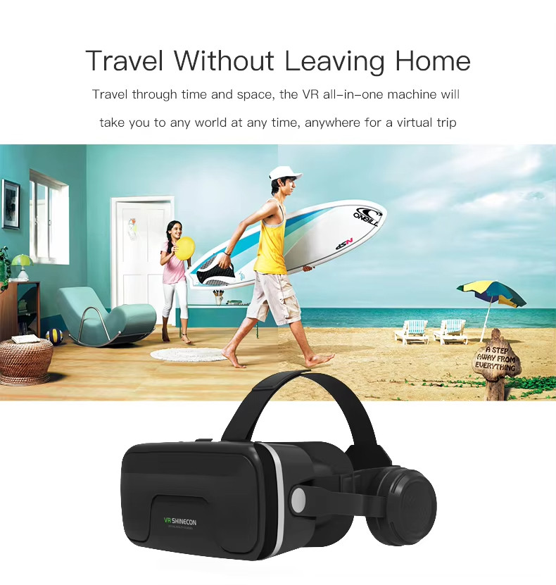 Shinecon G04EA VR virtual reality 3D glasses large screen mobile phone ...