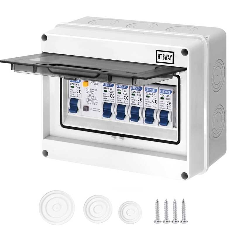 8way miniature CHENGPI circuit breaker with distribution box IP65