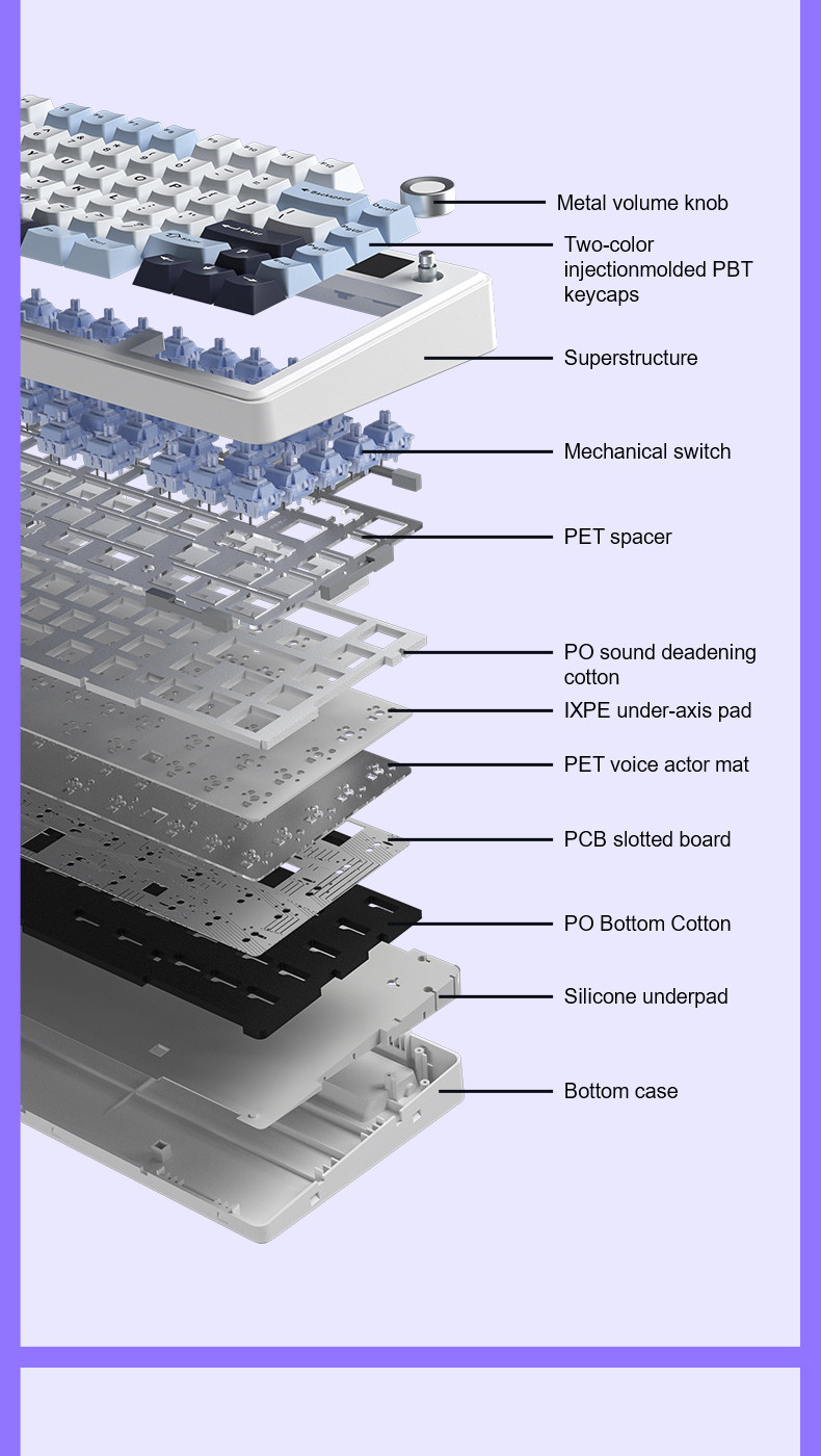 【PH STOCK】AULA F75 MAX Custom Gaming Keyboard 75% ANSI Layout TFT ...