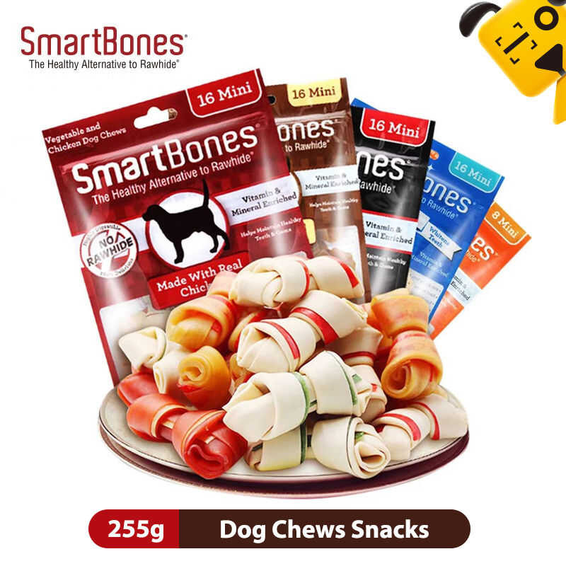16 Smartbones Mini In Pouch For Dog Treat With Real Chicken And ...