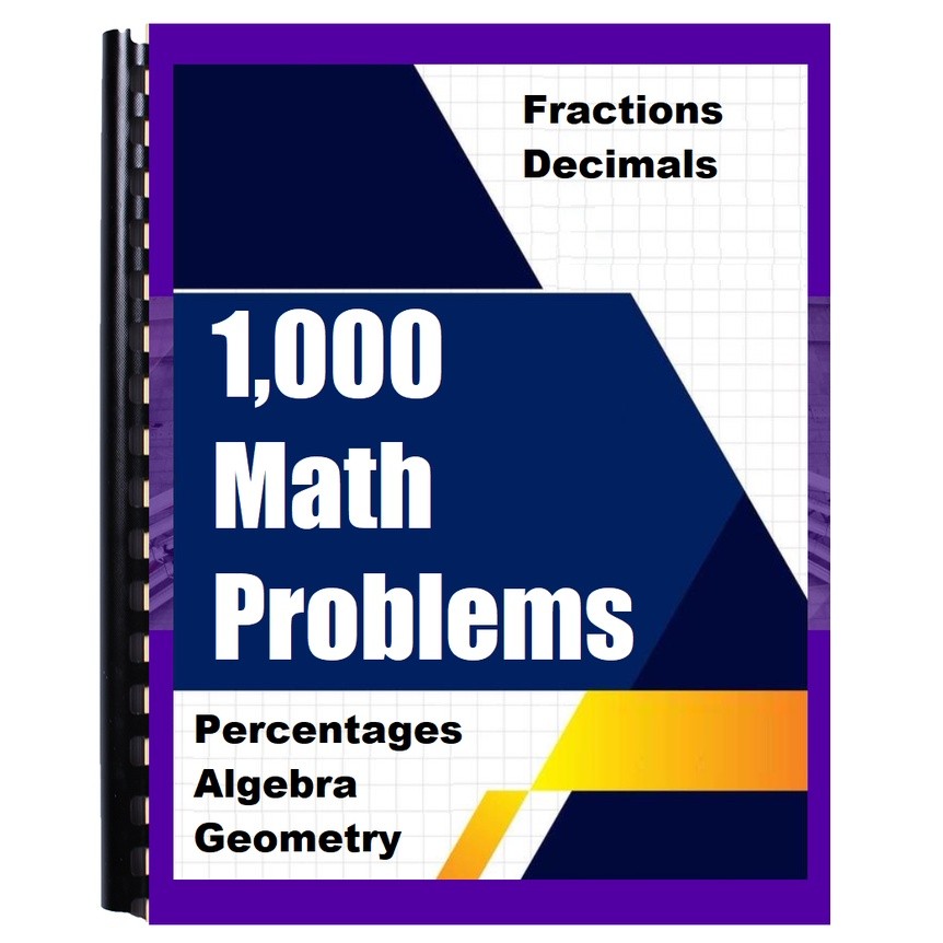 1,000 Math Problems with Answers and Solution - Fractions, Decimals ...