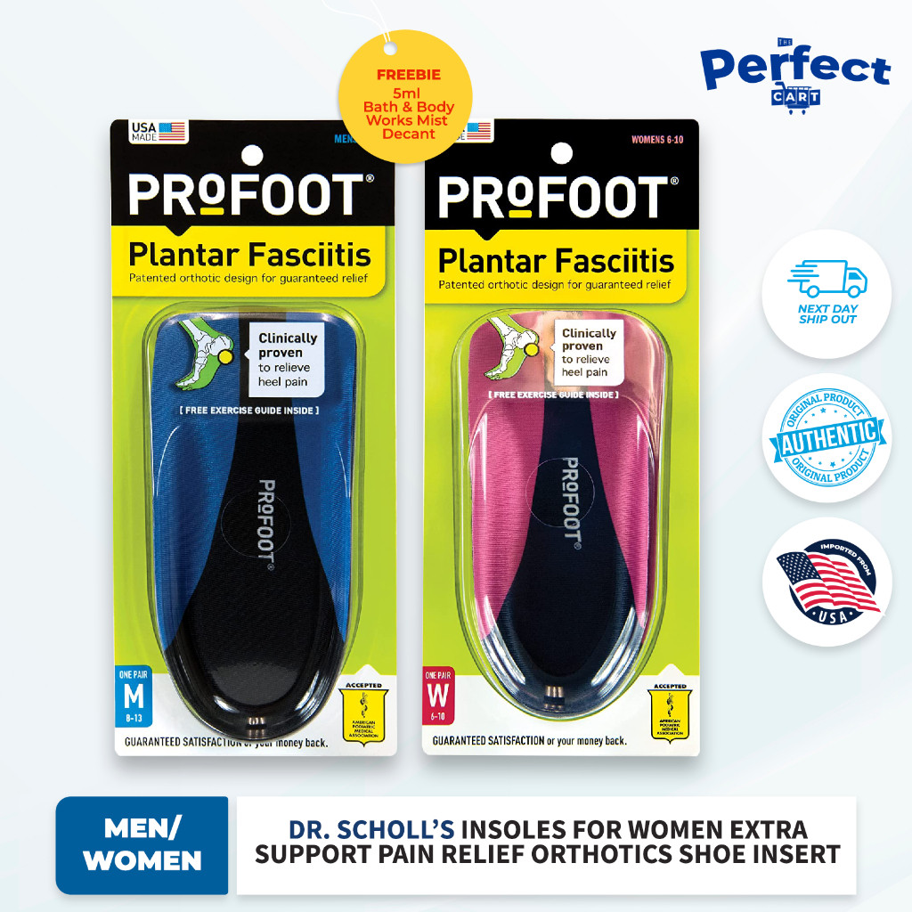 ProFoot Plantar Fasciitis Insert 1 PR (Men/Women) | Shopee Philippines