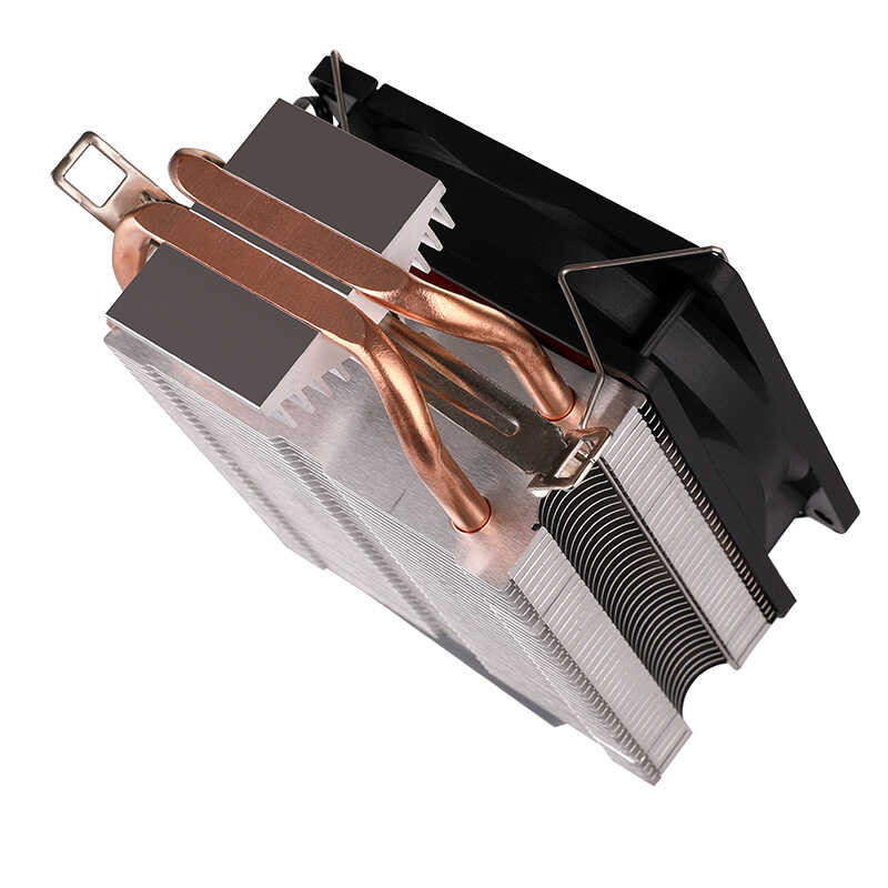 Single/Double 9Cm Air Cooling Radiator Dual Copper Heat Pipe CPU Fan ...