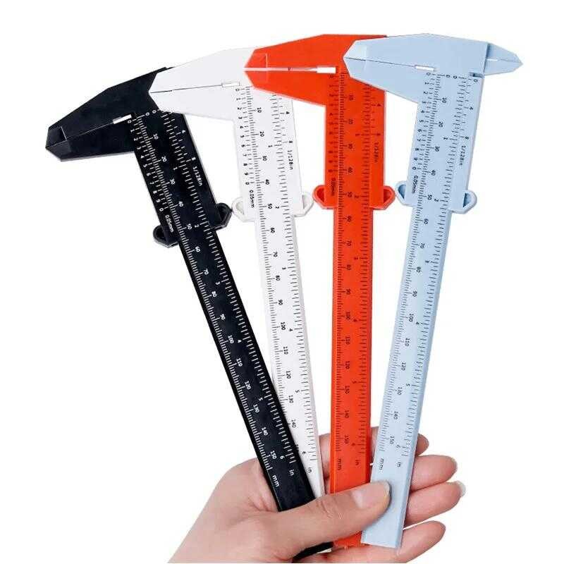 0-150Mm Double Rule Scale Plastic Depth Height Measure Tool Vernier ...
