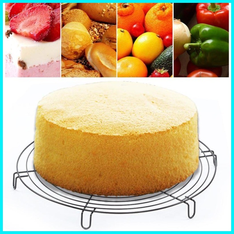 LIVI Round Nonstick Cake Cooling Rack Stainless Steel Wire Cooling Grid ...