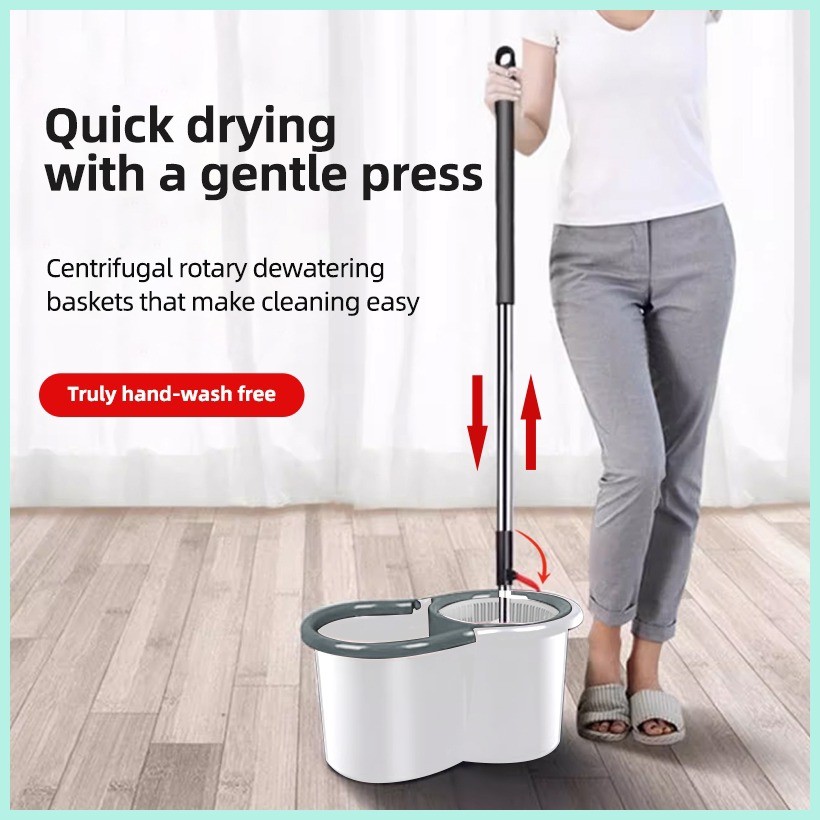 ASL 360 Rorating Map Spin Mop with Squeezer Heavy Duty Tornado Mop ...