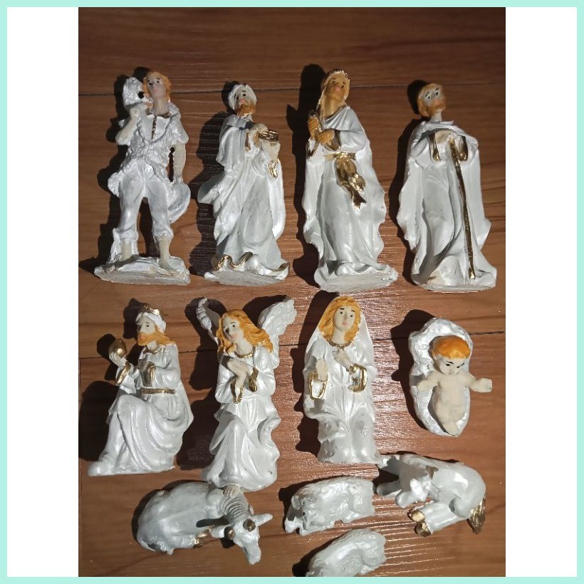 Christmas Belen Nativity set 12 pcs small size | Shopee Philippines