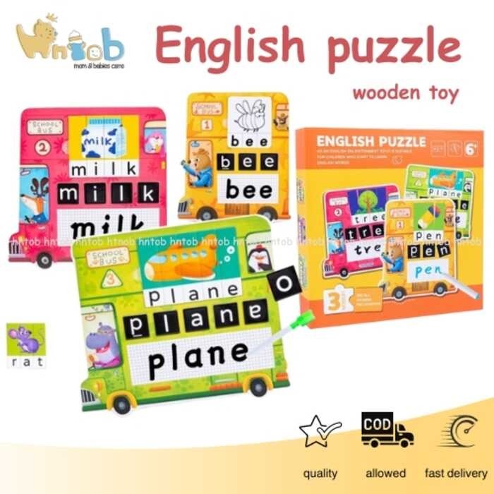 LY HNTOB KIDS Puzzle Enlightenment Kahoy Laruan * Na Magsimulang Matuto