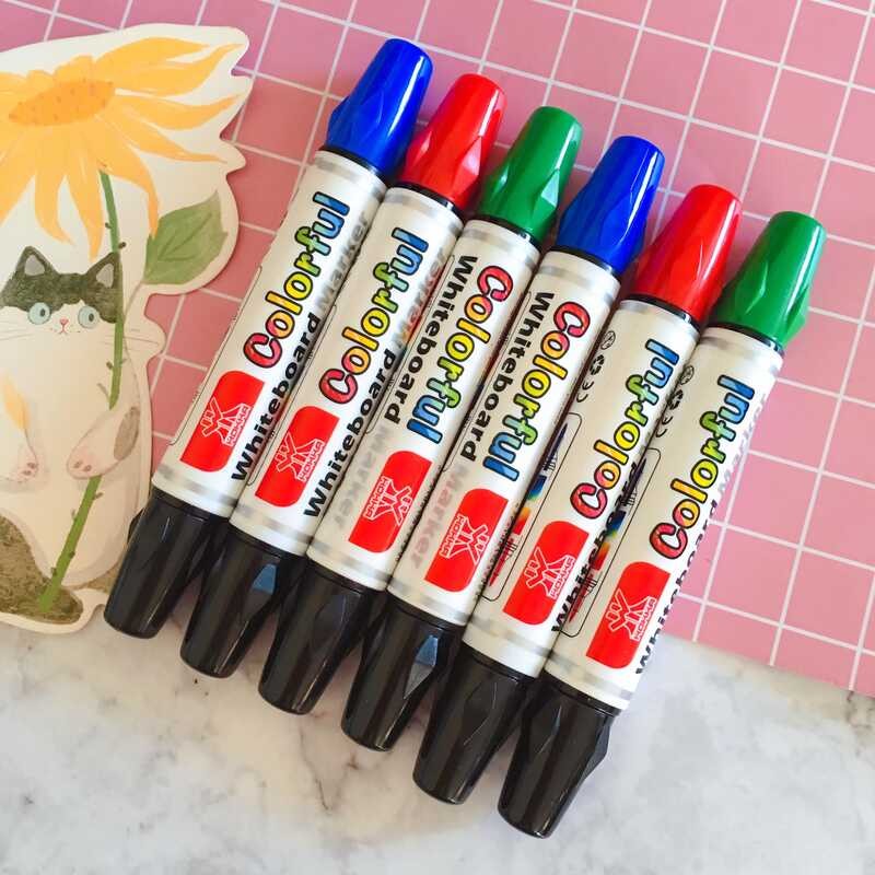 LY 12 Colorful Whiteboard Marker Erasable Non Toxic White Board Maker