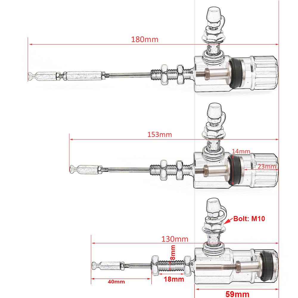 Motorcycle Hydraulic Clutch Brake Master Cyder Oil Pipe Kit For Honda