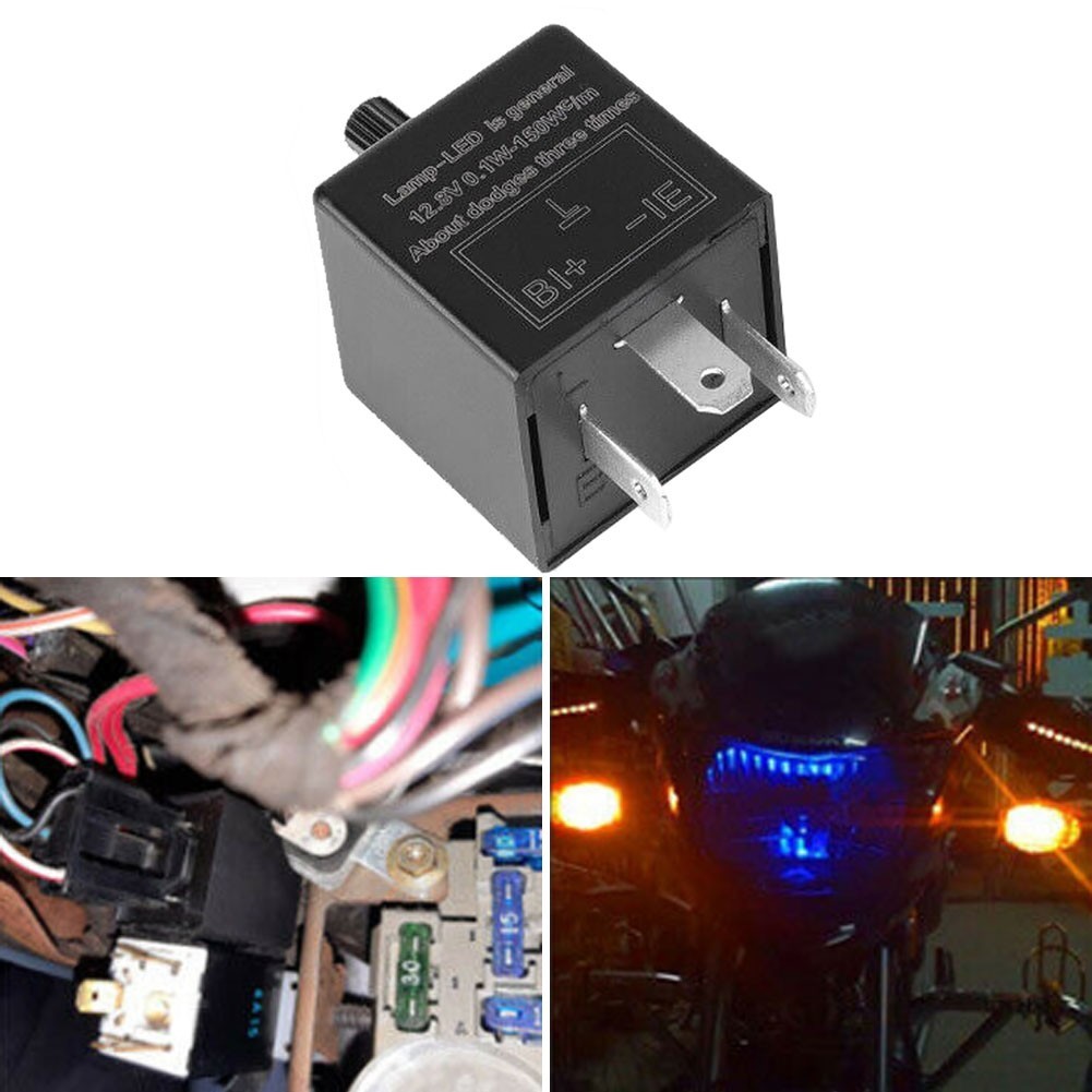 [GTH] 3Pin LED Adjustable Motorcycle Flasher Relay Turn Signal