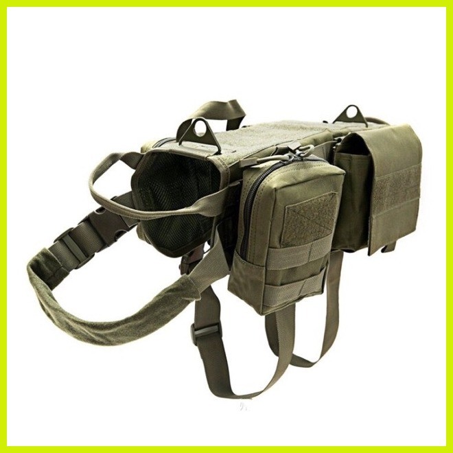 ∇ ∈ GUGUpet Tactical big Dog velcro Vest k9 Military Harness travel