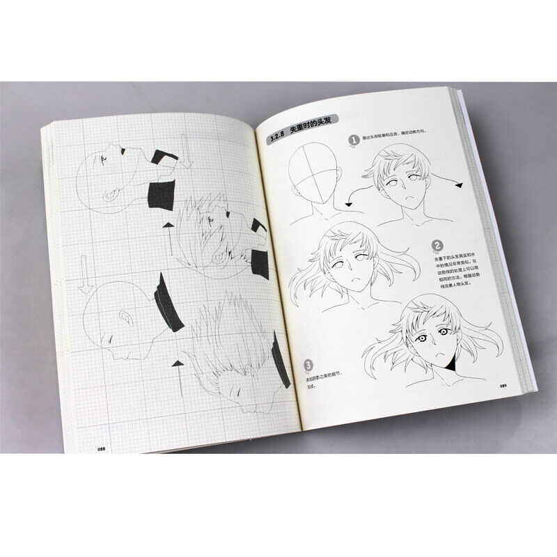 And New Head Hairstyle Anime Special Coloring Book Zero Basic Learn ...